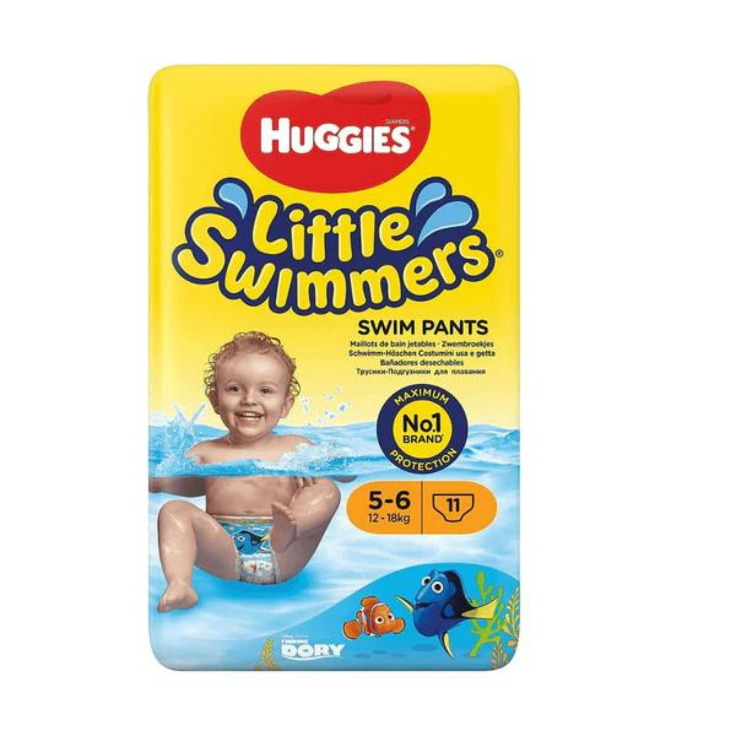 Huggies Little Swimmers Disposable Swim Diapers Size 5-6, 11 Count ...